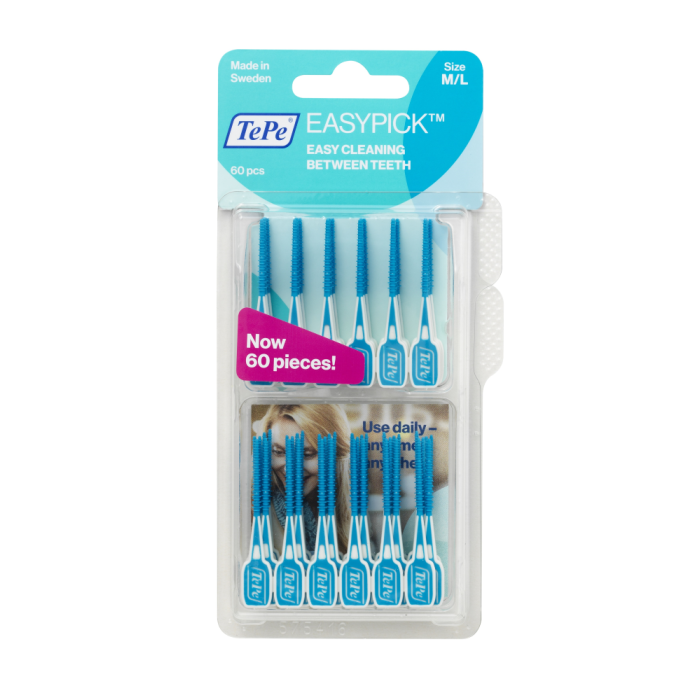 TePe hammastikku EasyPick M/L turkoosi 60 kpl kuva 1