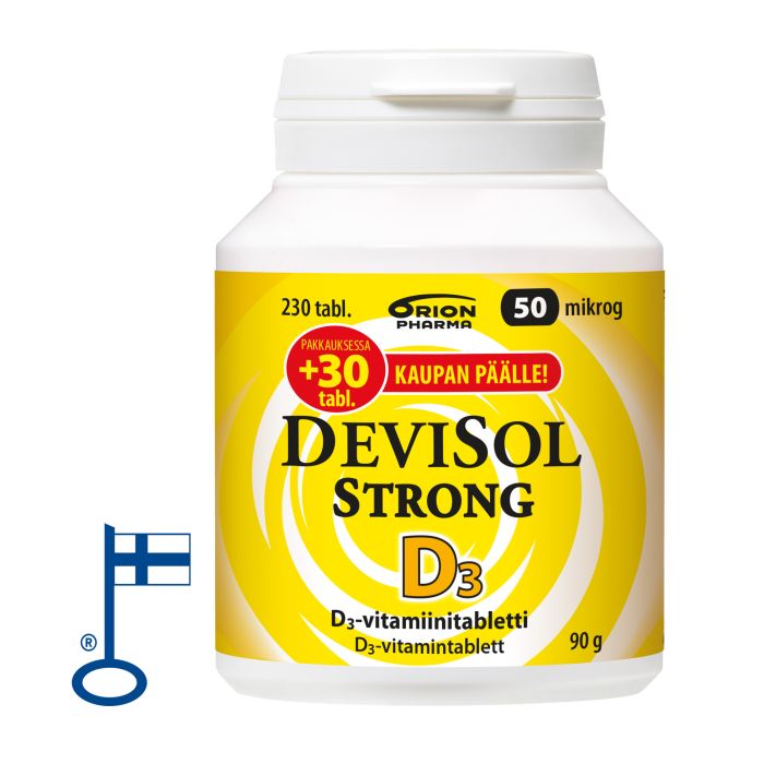 Devisol Strong 50 mikrog imeskelytabl 230 kpl kuva 2
