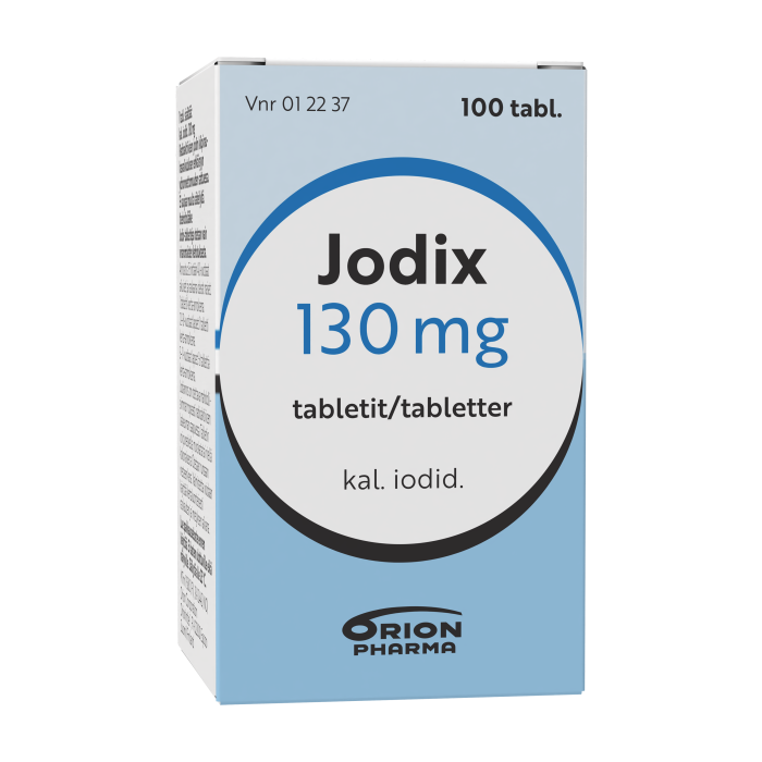 JODIX tabletti 130 mg 100 kpl