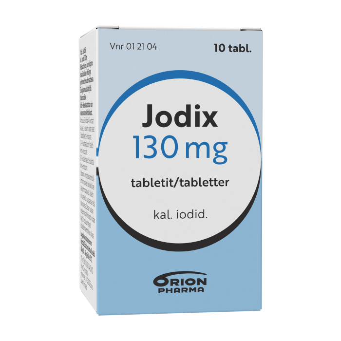 JODIX tabletti 130 mg 10 kpl
