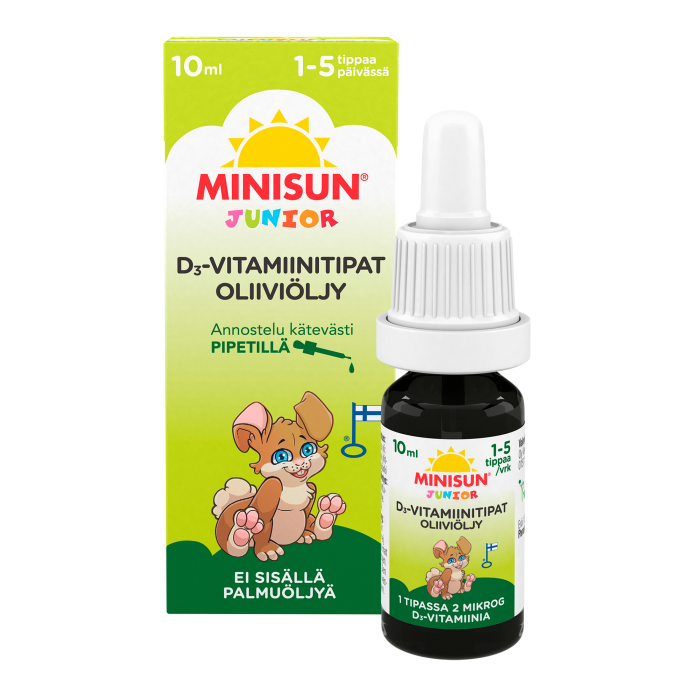 Minisun D-vitamiinioliiviöljytipat 10 ml kuva 3