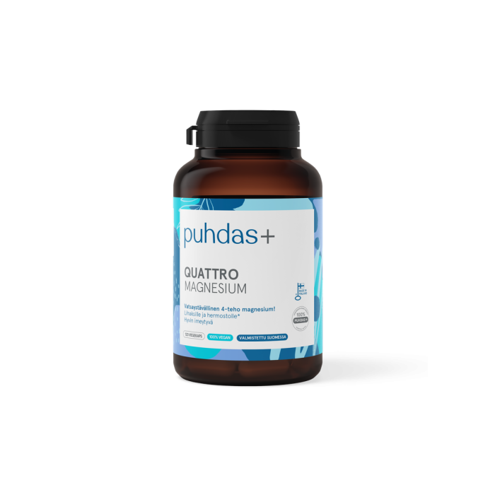 Puhdas+ Quattro Magnesium 100 + 20 vegekaps