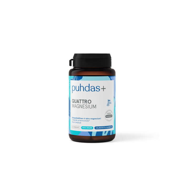 Puhdas+ Quattro Magnesium 60 kaps