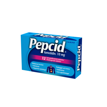 PEPCID tabletti, kalvopäällysteinen 10 mg 12 fol
