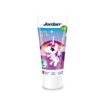 Jordan Kids 0-5-vuotta Mild strawberry lasten hammastahna 50 ml