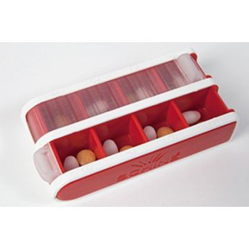 Schine Pill Box S lääkeannostelija punainen 1 kpl