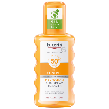 Eucerin Oil Control Sun Spray Transparent SPF50+ 200 ml