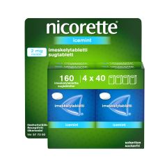 NICORETTE ICEMINT imeskelytabletti 2 mg 4x40 160 kpl